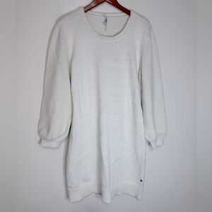 Southern Tide Women's Cream Knit Sweater Dress Classic Crewneck size XL